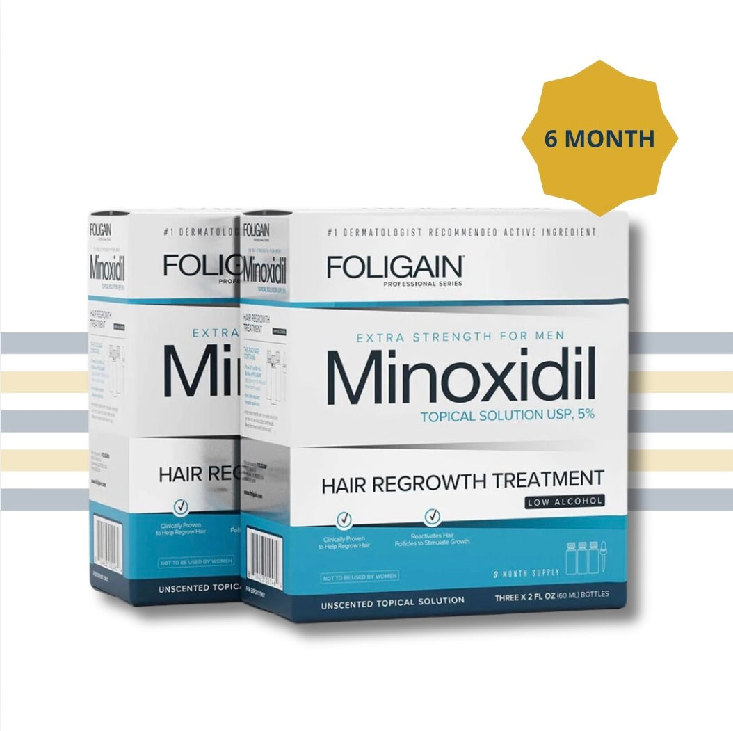 Foligain Lotion 5% 6 Months For Men - Sensitive Skin