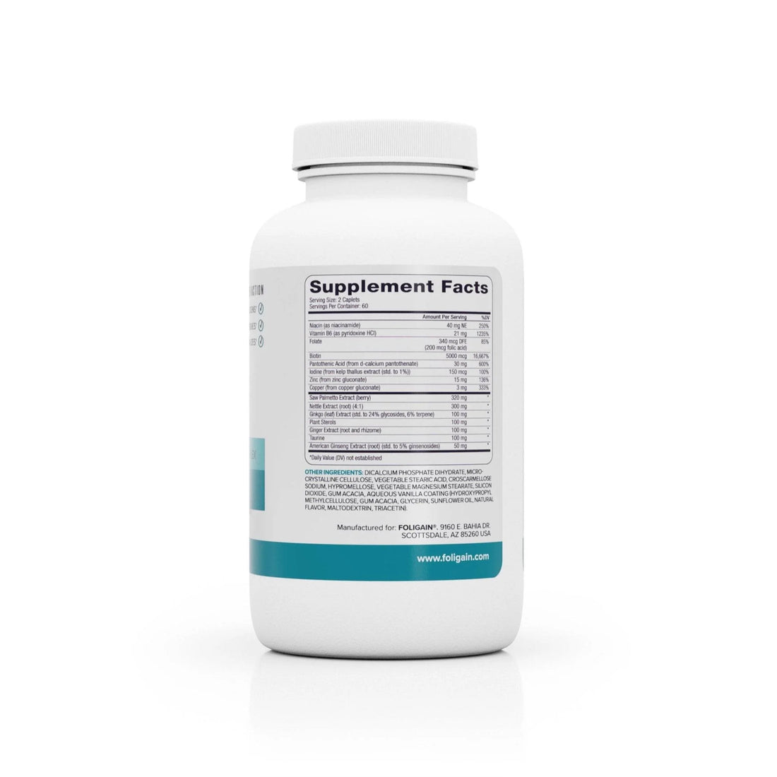 Capsules de croissance des cheveux de foligain